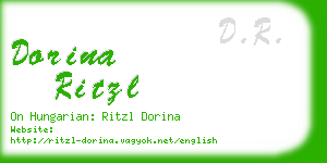 dorina ritzl business card